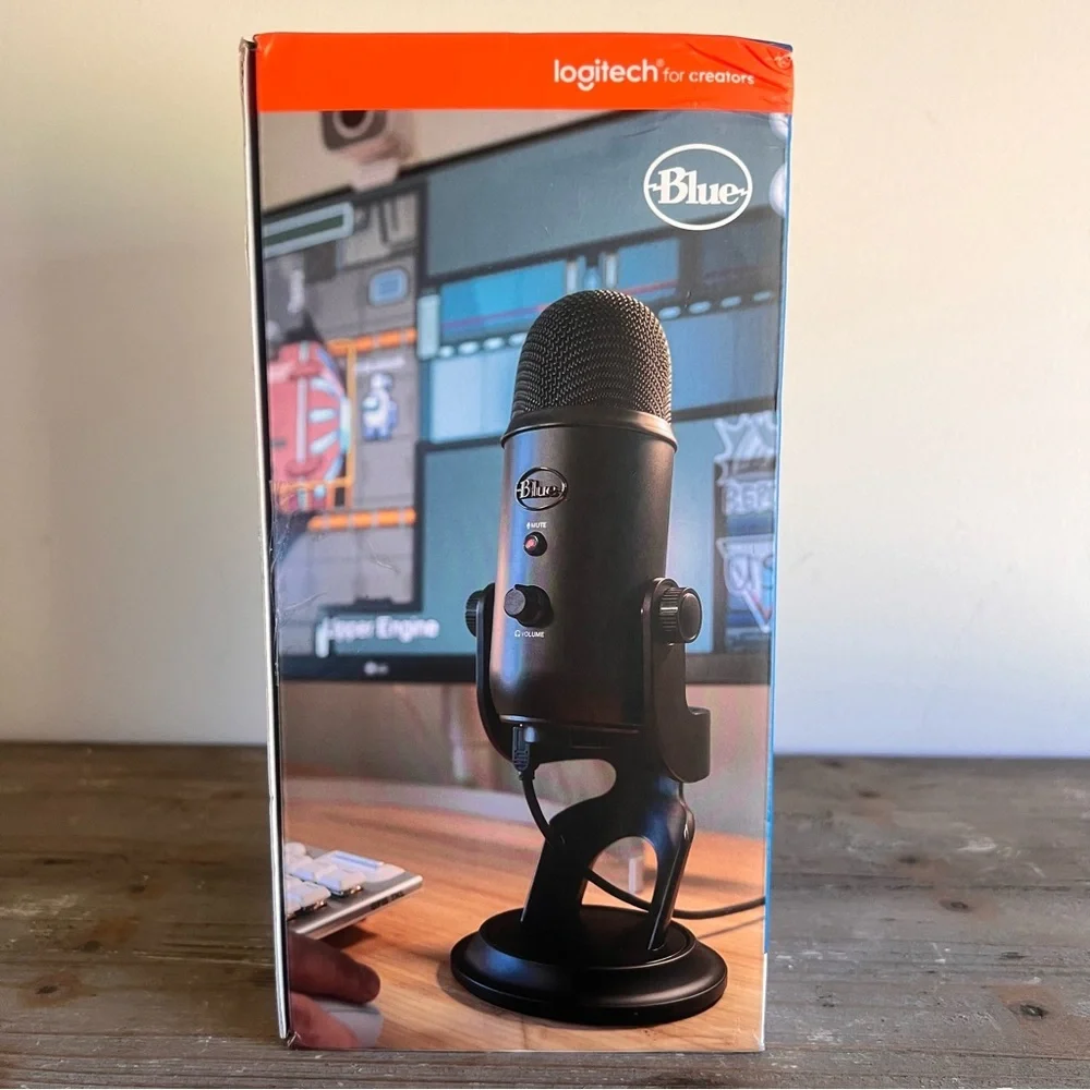 logitech YETI Multi Pattern USB Microphone Blue VO!CE